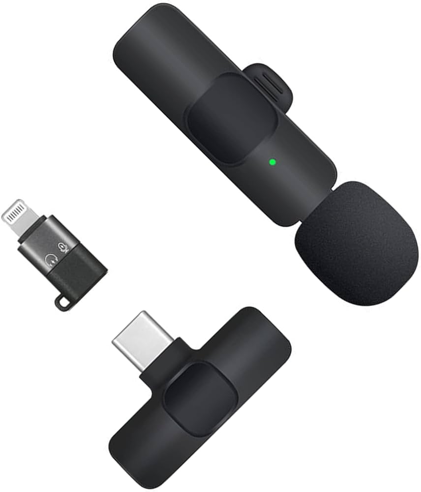 میکروفن یقه ای بی سیم Wireless Microphone K8 تایپ سی و لایتنینگ