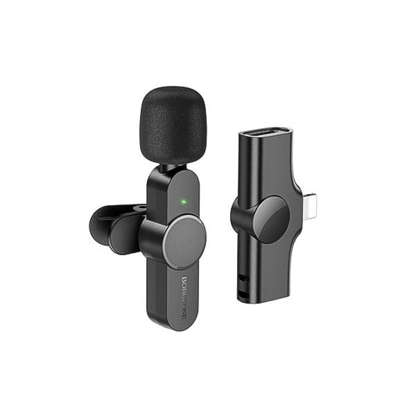 میکروفون بی سیم لایتنینگ بروفون مدل BFK12 borofone-bfk12-ip-wireless-microphone