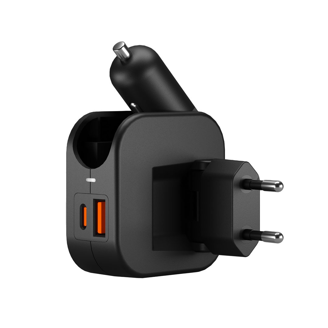شارژر دوکاره TSCO TCG 53 با خروجی USB-A و USB-C