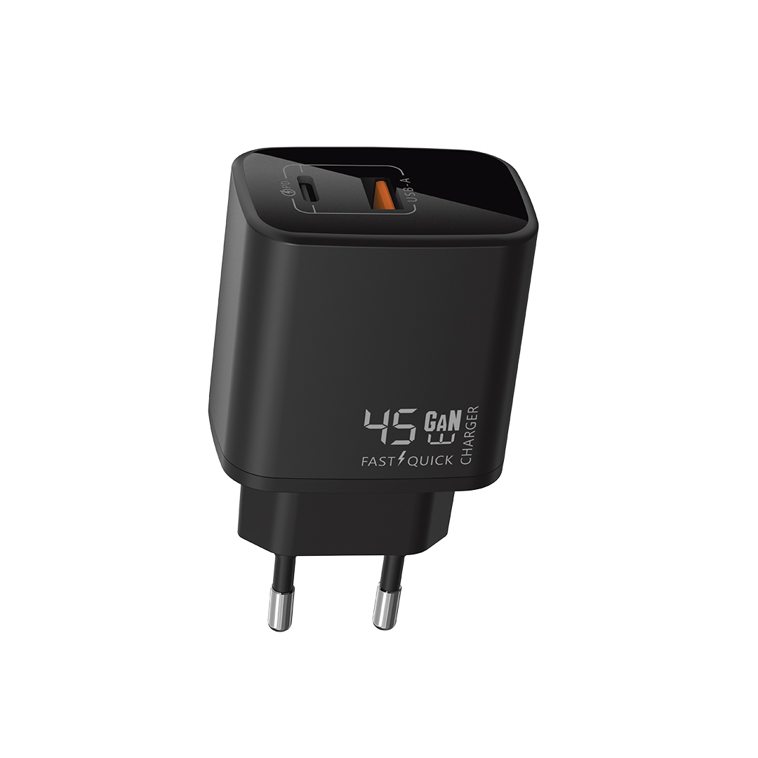 شارژر دیواری TSCO مدل TTC 108 با توان 45 وات و فناوری GaN